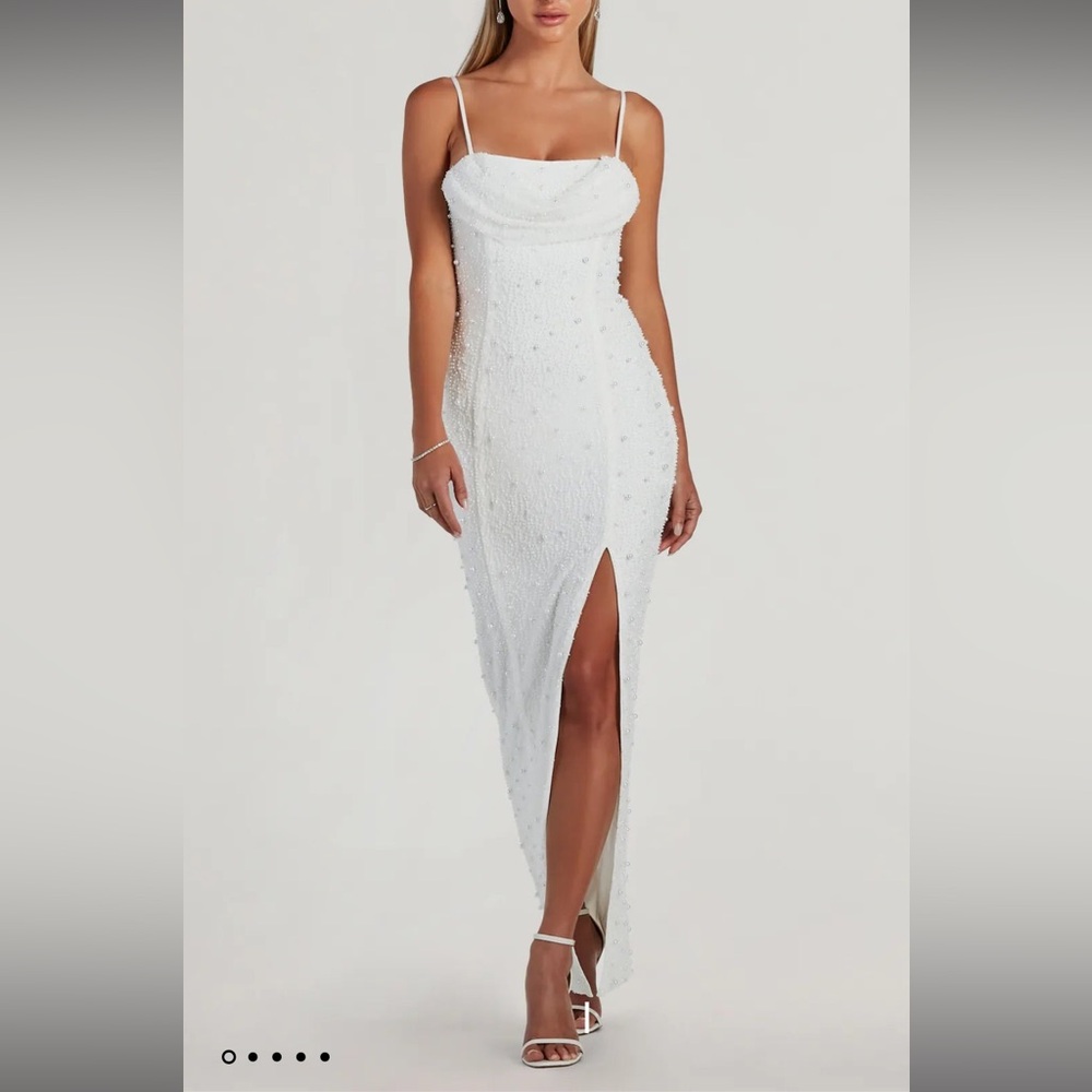 Windsor Pearl Cowl Neck Gown